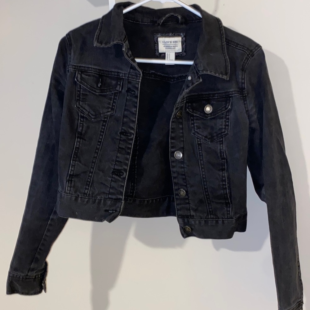 Black jean jacket